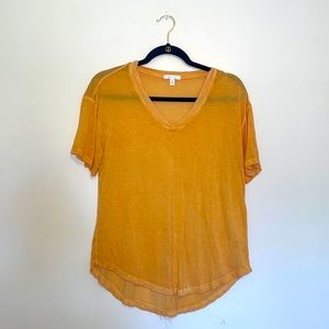 Abound | Yellow Gold Super Soft Short Sleeve Flowy Shirt